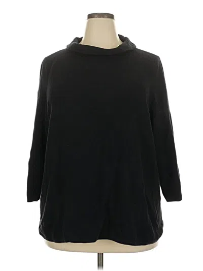 Pre-owned Talbots Outlet 3/4 Sleeve T-shirt In Black