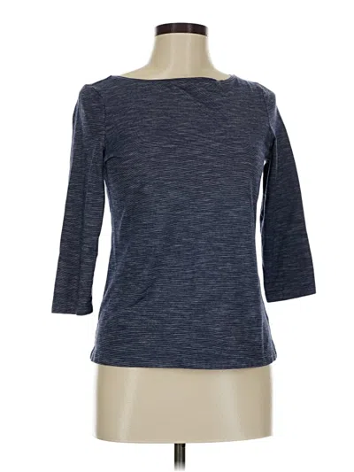 Pre-owned Talbots Outlet 3/4 Sleeve T-shirt In Blue