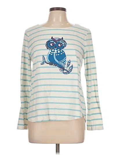 Pre-owned Talbots Outlet 3/4 Sleeve T-shirt In Blue