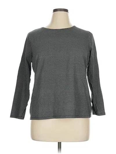 Pre-owned Talbots Outlet 3/4 Sleeve T-shirt In Gray