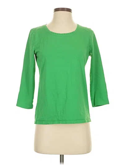 Pre-owned Talbots Outlet 3/4 Sleeve T-shirt In Green