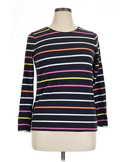 Pre-owned Talbots Outlet 3/4 Sleeve T-shirt In Purple