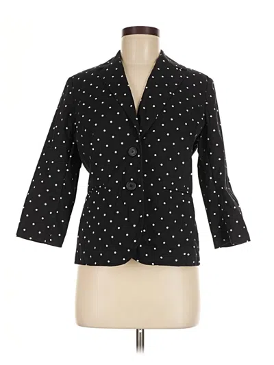 Pre-owned Talbots Outlet Blazer Jacket In Black