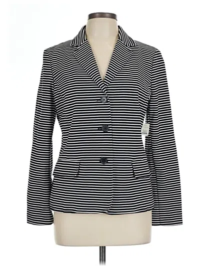 Pre-owned Talbots Outlet Blazer Jacket In Black