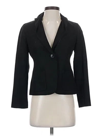 Pre-owned Talbots Outlet Blazer Jacket In Black
