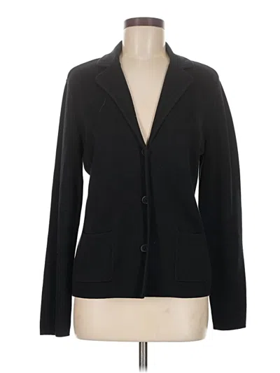 Pre-owned Talbots Outlet Blazer Jacket In Black