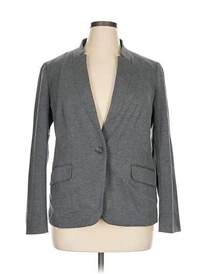Pre-owned Talbots Outlet Blazer Jacket In Gray