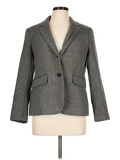 Pre-owned Talbots Outlet Blazer Jacket In Gray