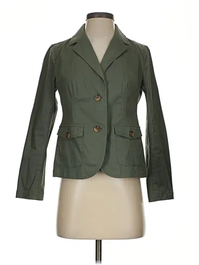 Pre-owned Talbots Outlet Blazer Jacket In Green