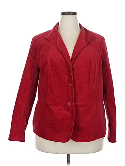 Pre-owned Talbots Outlet Blazer Jacket In Red