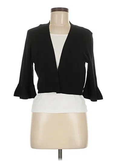 Pre-owned Talbots Outlet Cardigan Sweater In Black