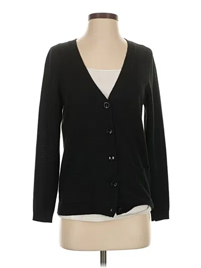 Pre-owned Talbots Outlet Cardigan Sweater In Black