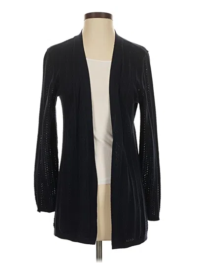 Pre-owned Talbots Outlet Cardigan Sweater In Black