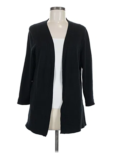 Pre-owned Talbots Outlet Cardigan Sweater In Black