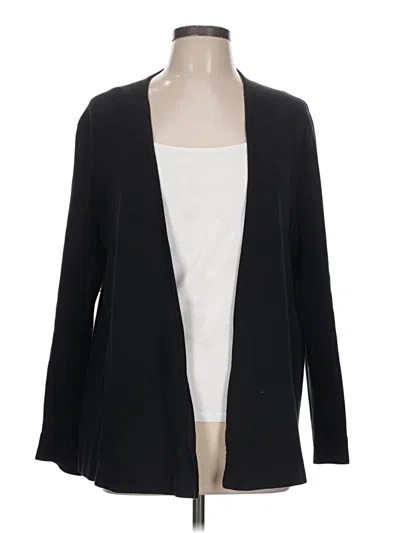 Pre-owned Talbots Outlet Cardigan Sweater In Black