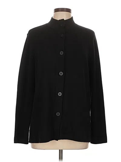 Pre-owned Talbots Outlet Cardigan Sweater In Black
