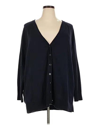 Pre-owned Talbots Outlet Cardigan Sweater In Black