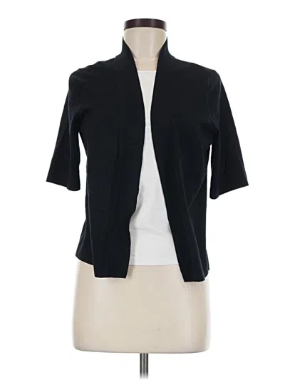 Pre-owned Talbots Outlet Cardigan Sweater In Black