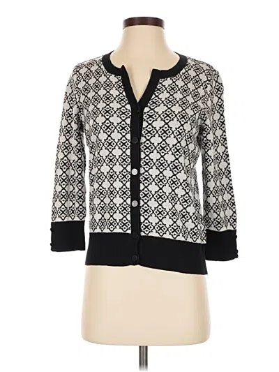Pre-owned Talbots Outlet Cardigan Sweater In Black
