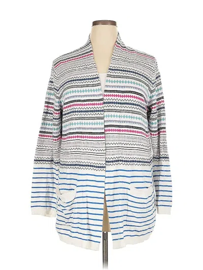 Pre-owned Talbots Outlet Cardigan Sweater In Blue