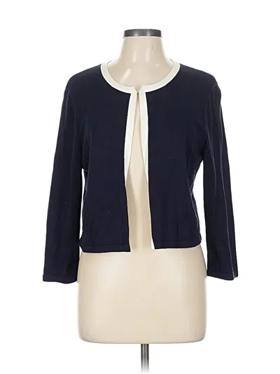 Pre-owned Talbots Outlet Cardigan Sweater In Blue