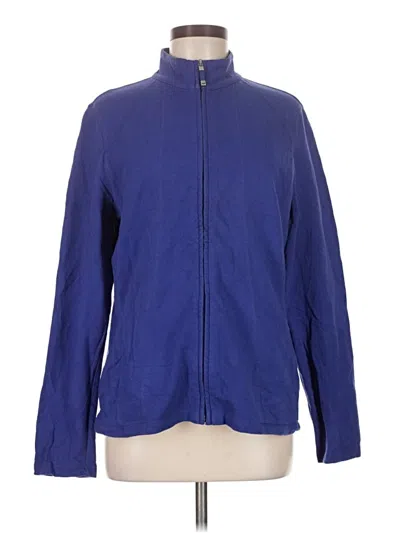 Pre-owned Talbots Outlet Cardigan Sweater In Blue