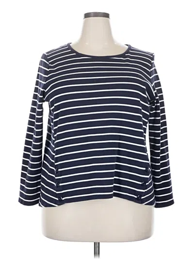 Pre-owned Talbots Outlet Cardigan Sweater In Blue