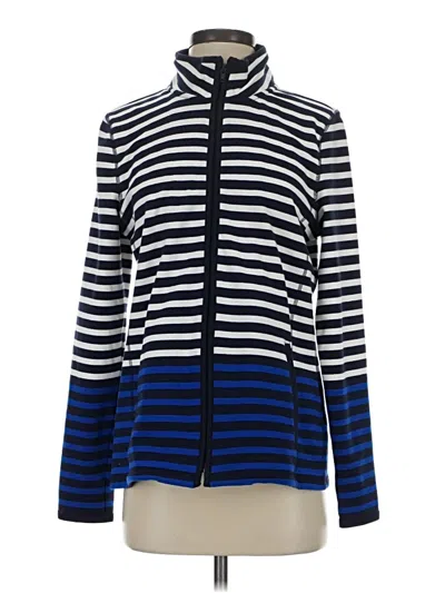 Pre-owned Talbots Outlet Cardigan Sweater In Blue