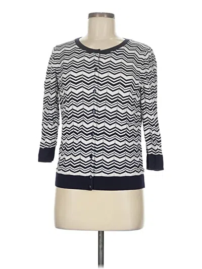 Pre-owned Talbots Outlet Cardigan Sweater In Blue