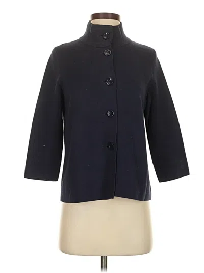 Pre-owned Talbots Outlet Cardigan Sweater In Blue