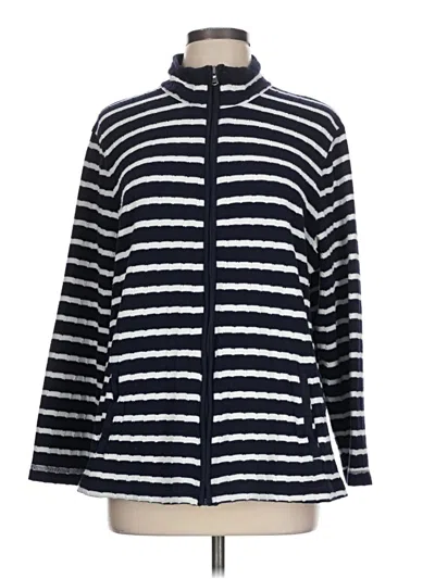 Pre-owned Talbots Outlet Cardigan Sweater In Blue