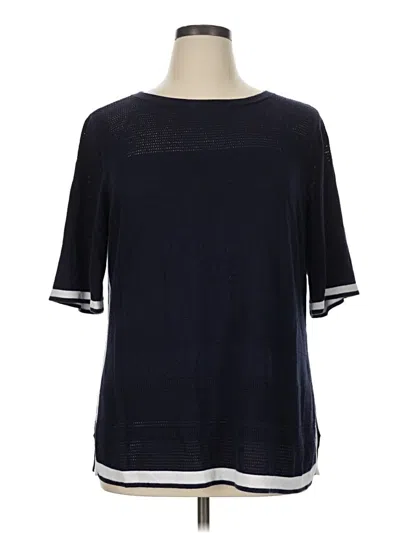 Pre-owned Talbots Outlet Cardigan Sweater In Blue