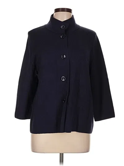 Pre-owned Talbots Outlet Cardigan Sweater In Blue