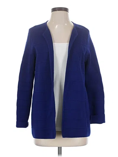 Pre-owned Talbots Outlet Cardigan Sweater In Blue
