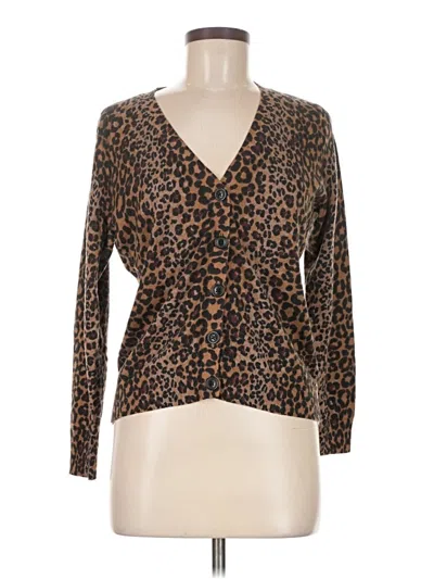 Pre-owned Talbots Outlet Cardigan Sweater In Brown