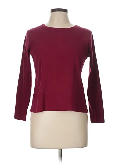 Pre-owned Talbots Outlet Cardigan Sweater In Burgundy