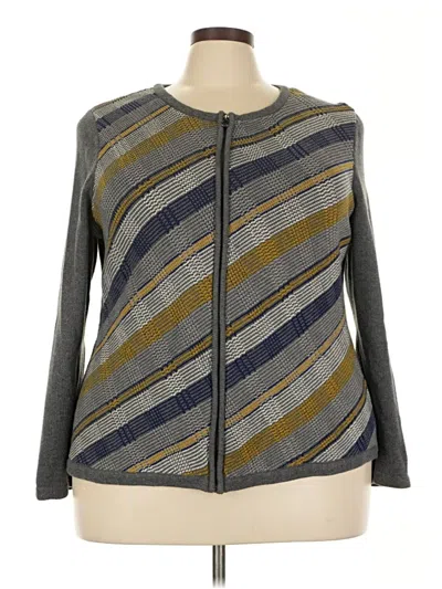 Pre-owned Talbots Outlet Cardigan Sweater In Gray