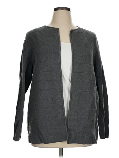 Pre-owned Talbots Outlet Cardigan Sweater In Gray