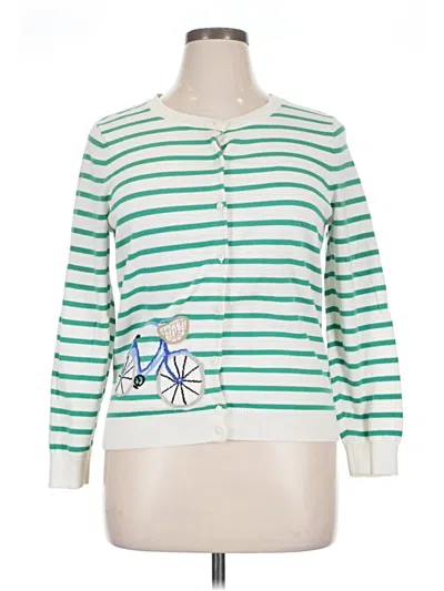 Pre-owned Talbots Outlet Cardigan Sweater In Green