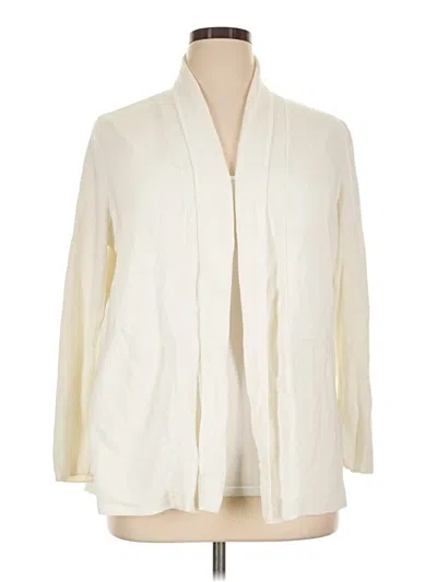 Pre-owned Talbots Outlet Cardigan Sweater In Ivory