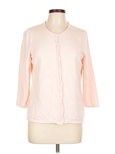 Pre-owned Talbots Outlet Cardigan Sweater In Pink