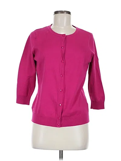 Pre-owned Talbots Outlet Cardigan Sweater In Pink