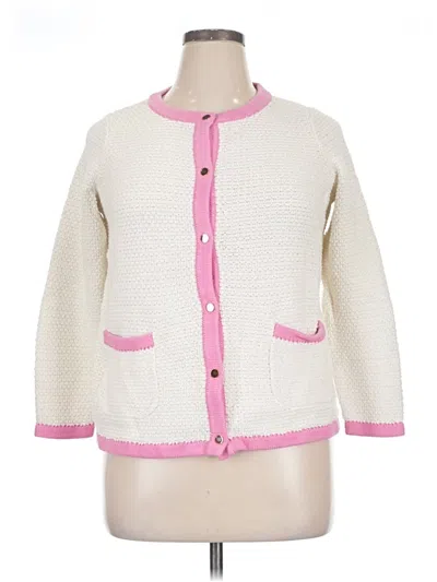 Pre-owned Talbots Outlet Cardigan Sweater In Pink
