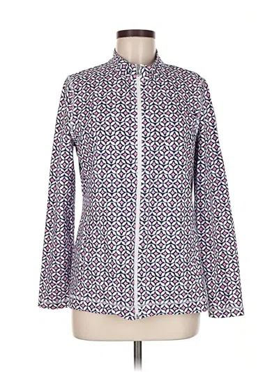 Pre-owned Talbots Outlet Cardigan Sweater In Purple