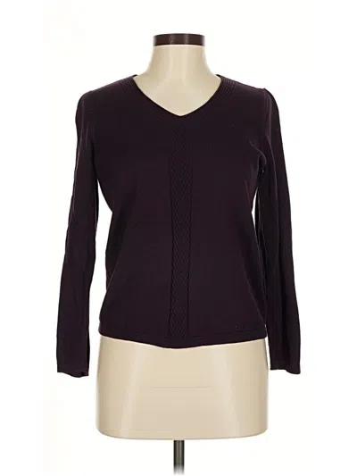 Pre-owned Talbots Outlet Cardigan Sweater In Purple