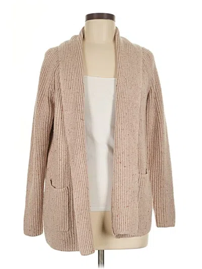 Pre-owned Talbots Outlet Cardigan Sweater In Tan