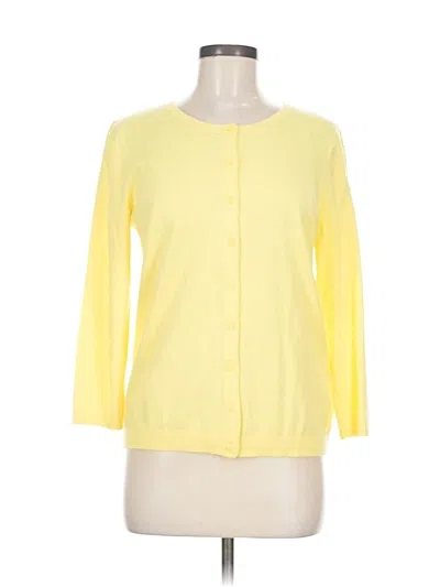 Pre-owned Talbots Outlet Cardigan Sweater In Yellow