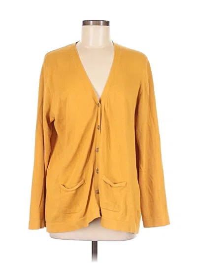 Pre-owned Talbots Outlet Cardigan Sweater In Yellow