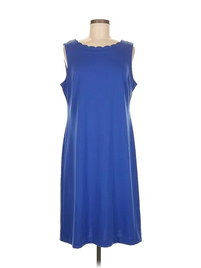 Pre-owned Talbots Outlet Casual Dress In Blue