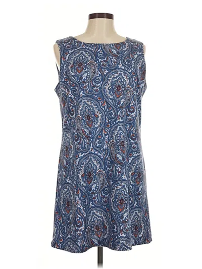 Pre-owned Talbots Outlet Casual Dress In Blue